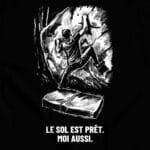 Zoom sur le t-shirt escalade Prêt à grimper