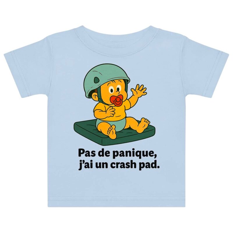 t-shirt-bebe-crashpad-bleu-clair-face