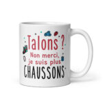 Tasse Talons vs chaussons, de côté