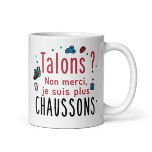 Tasse Talons vs chaussons, de côté