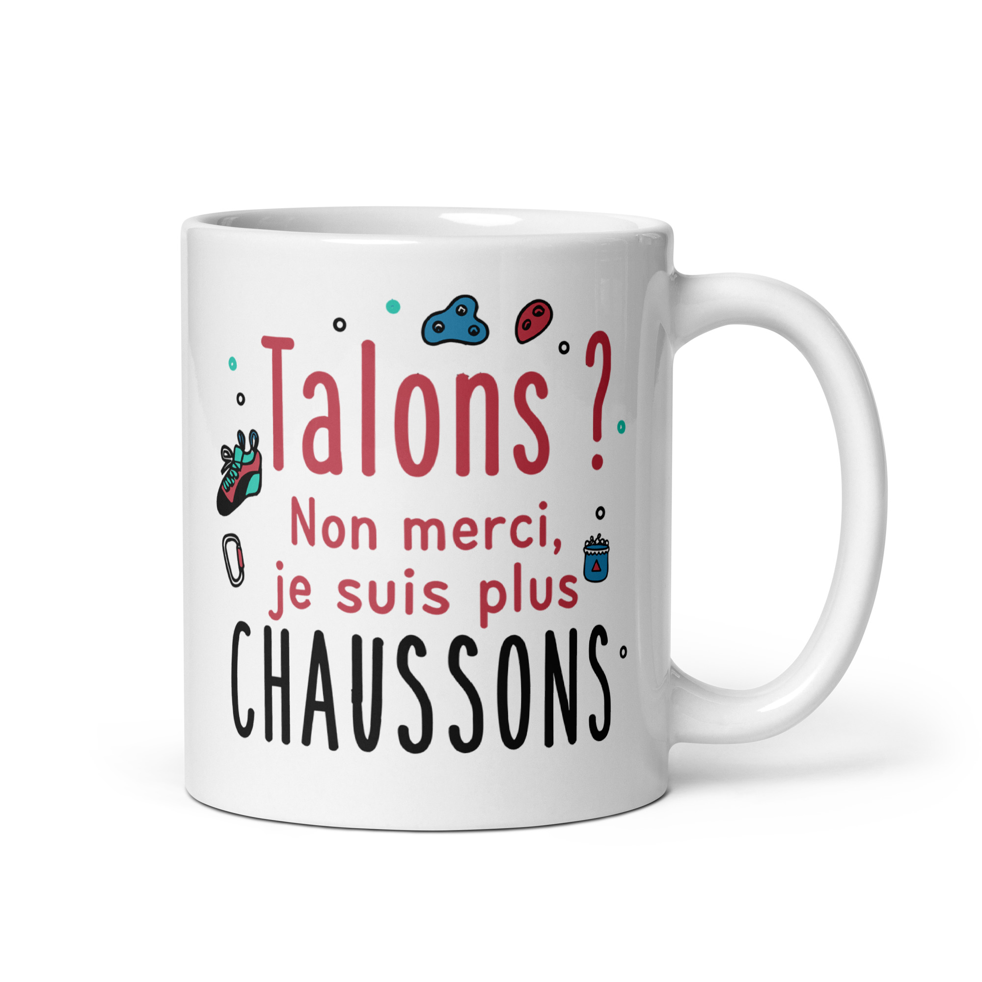 Tasse Talons vs chaussons, de côté