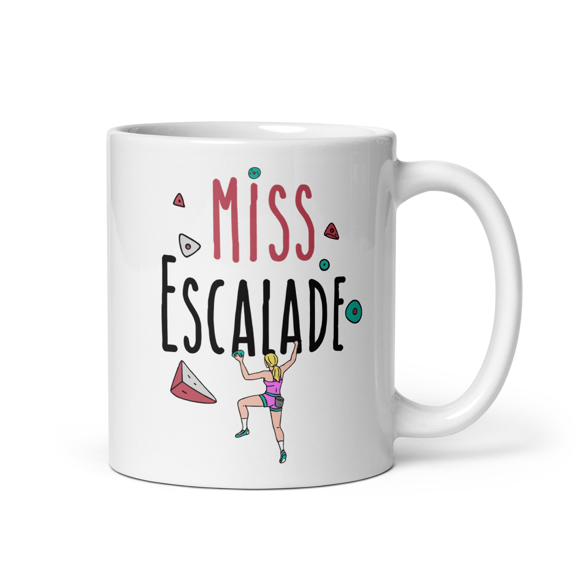 Tasse Miss escalade, de côté