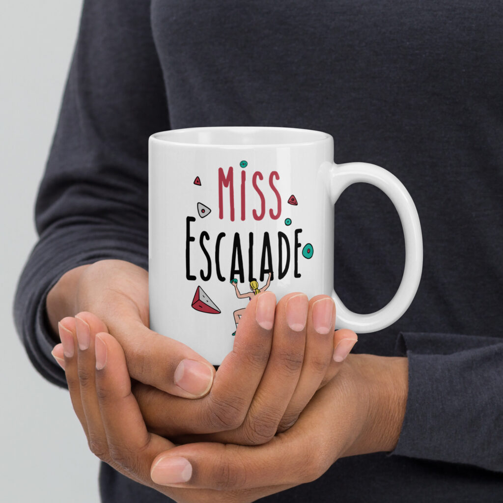 Tasse Miss escalade, pour super grimpeuse