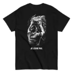 T-shirt Je lâche pas vue produit sur fond blanc